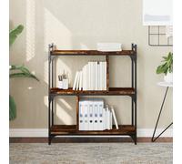 vidaXL Libreria Rovere Fumo 3 Ripiani 76x32x88 cm Legno Multistrato