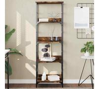 vidaXL Libreria Rovere Fumo 50x33x153 cm in Legno Multistrato