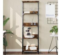 vidaXL Libreria Rovere Fumo 50x33x153 cm in Legno Multistrato