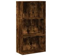 vidaXL Libreria Rovere Fumo 60x30x114 cm in Legno Multistrato, scaffale per Libri, scaffale, scaffale Contenitore, armadietto portaoggetti