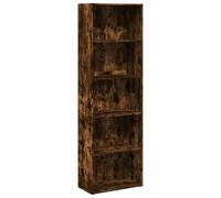 vidaXL Libreria Rovere Fumo 60x30x189 cm in Legno Multistrato, scaffale per Libri, scaffale, scaffale Contenitore, armadietto portaoggetti