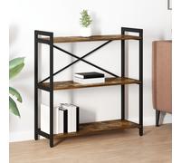 vidaXL Libreria Rovere fumo 80 x 30 x 83 cm Truciolare