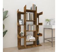 vidaXL Libreria Rovere Fumo 86x25,5x140 cm in Legno Multistrato