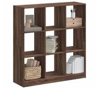 vidaXL Libreria Rovere Marrone 102x32x108 cm in Legno Multistrato