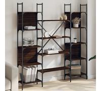 vidaXL Libreria Rovere Marrone 155,5x24x166,5 cm in Legno Multistrato