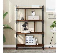 vidaXL Libreria Rovere Marrone 4 Ripiani 76x32x123cm Legno Multistrato
