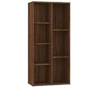 AX Libreria Mobiletto 7scomparti 50x25x106cm Rovere Portaoggetti Classico 815446
