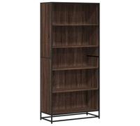 vidaXL Libreria Rovere Marrone 80,5x35x170,5 cm in Truciolato, Mobile Porta Libri, scaffale per Libri, Mobile portaoggetti, Porta Libri