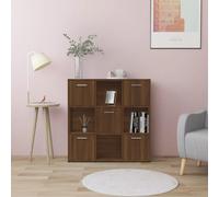 vidaXL Libreria Rovere Marrone 90x30x90 cm in Legno Multistrato