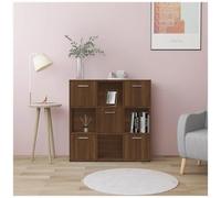 vidaXL Libreria Rovere Marrone 90x30x90 cm in Legno Multistrato