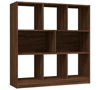 vidaXL Libreria Rovere Marrone 97,5x29,5x100 cm in Legno Multistrato, Mobile Porta Libri, divisorio Camera, scaffale, armadietto per Libri