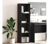 vidaXL Libreria Rovere nero 40 x 30 x 152 cm Legno multistrato