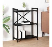 vidaXL Libreria Rovere Nero 60 x 30 x 85 cm Legno multistrato