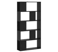 vidaXL Libreria Rovere nero 80,5 x 23,5 x 162,5 cm PB