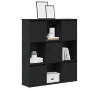 vidaXL Libreria Rovere Nero 89x24x101,5 cm in Legno Multistrato