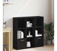 vidaXL Libreria Rovere Nero 98x29x97,5 cm Legno Multistrato