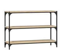 vidaXL Libreria Rovere Sonoma 100x33x70,5cm Legno Multistrato Acciaio