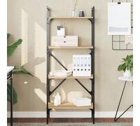 AX Libreria 56x31.5x138.5cm Ripiani Arredo Portaoggetti Rovere Sonoma New 833339