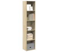 vidaXL Libreria Rovere Sonoma 40x30x189 cm in Legno Multistrato, scaffale per Libri, scaffale, scaffale Contenitore, armadietto portaoggetti