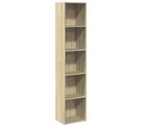 vidaXL Libreria Rovere Sonoma 40x30x189 cm in Legno Multistrato, scaffale per Libri, scaffale, scaffale Contenitore, armadietto portaoggetti