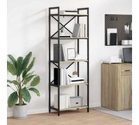 vidaXL Libreria Rovere Sonoma 56 x 34 x 171 cm Legno multistrato