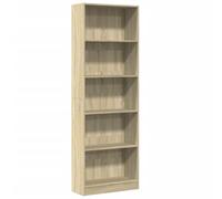 vidaXL Libreria Rovere Sonoma 60x24x176 cm Legno multistrato