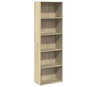 vidaXL Libreria Rovere Sonoma 60x30x189 cm in Legno Multistrato, scaffale per Libri, scaffale, scaffale Contenitore, armadietto portaoggetti