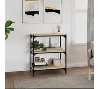 vidaXL Libreria Rovere Sonoma 60x33x70,5cm Legno Multistrato e Acciaio