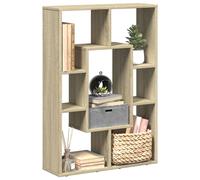 vidaXL Libreria Rovere Sonoma 63x20x90 cm in truciolato – ripiani per libri