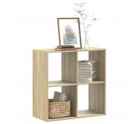 vidaXL Libreria Rovere Sonoma 68,5x32x68,5 cm in Legno Multistrato, scaffale per Libri, scaffale, scaffale Contenitore, armadietto portaoggetti