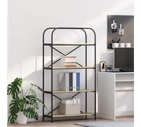 vidaXL Libreria Moderna Autoportante per Libri con Mensole - Scaffale in Legno per Soggiorno, Contenitore Rettangolare, Decorazione e Organizzatore di Libri per la tua Biblioteca Domestica