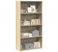 vidaXL Libreria Rovere Sonoma 80x30x152 cm in Legno Multistrato, scaffale per Libri, scaffale, scaffale Contenitore, armadietto portaoggetti