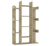 AX Libreria Marrone 86x25.5x140cm Riviste Parete Rovere Sonoma Uffici New 808903