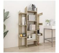 AX Libreria Marrone 86x25.5x140cm Riviste Parete Rovere Sonoma Uffici New 808903
