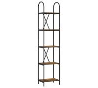 vidaXL Libreria Scaffali Uni di Stoccaggio Rettangolari Stand Autoportanti per un Soggiorno Moderno