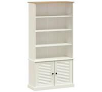 VIDAXL - Libreria Vigo 85x35x170 Cm In Legno Massello Di Pino Bianco