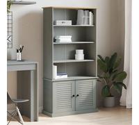 VIDAXL - Libreria Vigo 85x35x170 Cm In Legno Massello Di Pino Grigio