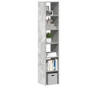 vidaXL Librerie 2 pz Impilabili Grigio Cemento 30x30x80 cm Truciolato