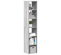 vidaXL Librerie 2 pz Impilabili Grigio Sonoma 30x30x80cm in Truciolato
