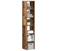 vidaXL Librerie 2 pz Impilabili Legno Antico 30x30x80 cm in Truciolato