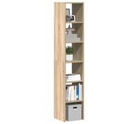vidaXL Librerie 2 pz Impilabili Rovere Sonoma 30x30x80 cm Truciolato