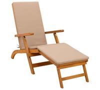 vidaXL Lettino prendisole reclinabile e pieghevole, Sdraio regolabile, rustica e pieghevole, per giardino, comoda, salvaspazio, perfetta vicino alla piscina
