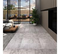 vidaXL Listoni Autoadesivi in PVC 5,21 m² 2 mm Grigio Terra