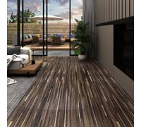 vidaXL Listoni Autoadesivi in PVC 5,21 m² 2 mm Marrone a Strisce