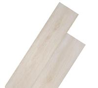 vidaXL Listoni Pavimentazione Autoadesivi in PVC 5,02 m² 2 mm Bianco Listelli