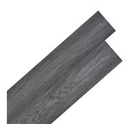 vidaXL Listoni Pavimentazione Autoadesivi PVC 5,02 m² 2mm Nero Bianco Listelli