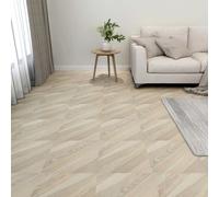 vidaXL Listoni Pavimenti Adesivi 20 pz in PVC 1,86 m² Beige a Strisce