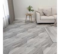 vidaXL Listoni Pavimenti Adesivi 20 pz in PVC 1,86 m² Grigi a Strisce