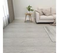 vidaXL Listoni Pavimenti Adesivi 20 pz in PVC 1,86 m² Grigio Chiaro