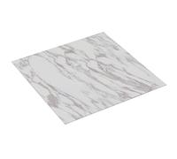 vidaXL Listoni Pavimenti Adesivi 20 pz in PVC 1,86 m² Marmo Bianco